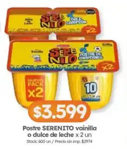 Cordiez Serenito postre de crema vainilla oferta