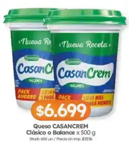 Cordiez Casancrem queso clásico o balance oferta