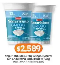 Cordiez Yogurísimo yogur griego natural oferta