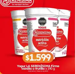 Cordiez La serenisima yogur oferta