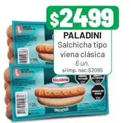 Almacor Paladini salchicha tipo viena clásica oferta