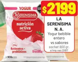 Almacor La serenisima yogur bebible entero oferta