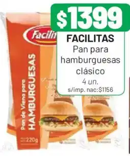 Almacor Facilitas pan para hamburguesas clásico oferta