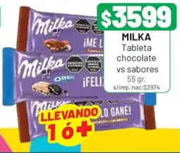 Almacor Milka tableta chocolate vs sabores oferta