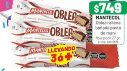 Almacor Mantecol oblea rellena bañada pasta de maní oferta
