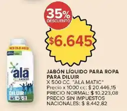 Carrefour Market Ala matic jabón líquido para ropa para diluir oferta