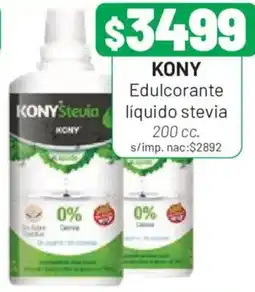Almacor Kony edulcorante líquido stevia oferta