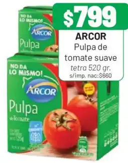 Almacor Arcor pulpa de tomate suave oferta