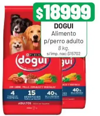 Almacor Dogui alimento p/perro adulto oferta