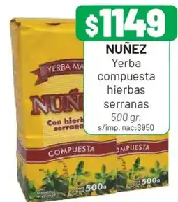 Almacor Nuñez yerba compuesta hierbas serranas oferta
