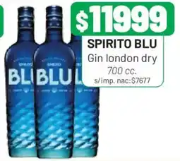 Almacor Spirito blu gin london dry oferta