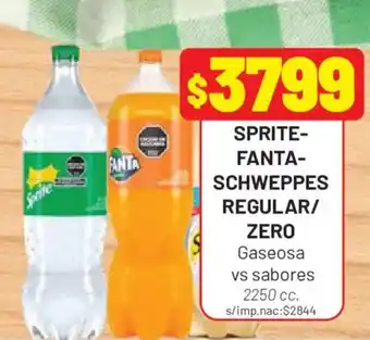 Almacor Sprite-fanta-schweppes regular/zero oferta