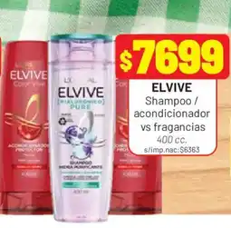 Almacor Elvive shampoo / acondicionador vs fragancias oferta