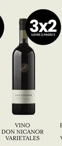 Changomas Vino don nicanor varietales oferta