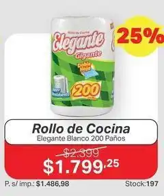 Ferniplast Elegante - rollo de cocina gigante doble hoja oferta