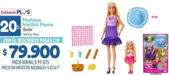 Barbie - muñeca malibú picnic