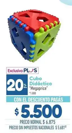 La Anonima Cubo didáctico megaprice oferta