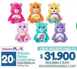 La Anonima Peluche ositos cariñositos varios modelos c/u oferta