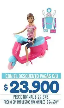 La Anonima Barbie - doll with scooter oferta
