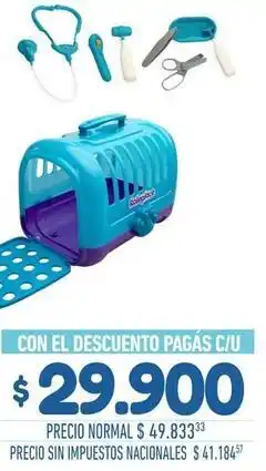 La Anonima Juego de veterinario para niños oferta