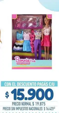 La Anonima Fashion - muñeca con accesorios oferta
