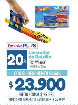 La Anonima Hot wheels - lanzador de bolsillo oferta