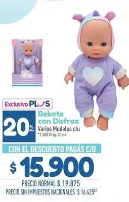 La Anonima Bebote con disfraz oferta