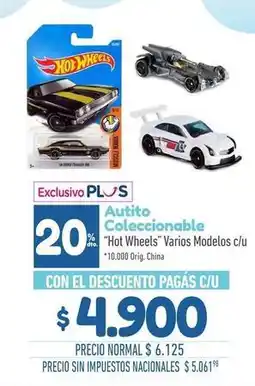 La Anonima Hot wheels - autito coleccionable oferta