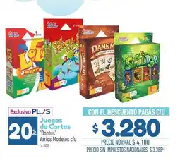 La Anonima Mas juegos de cartas bontus oferta
