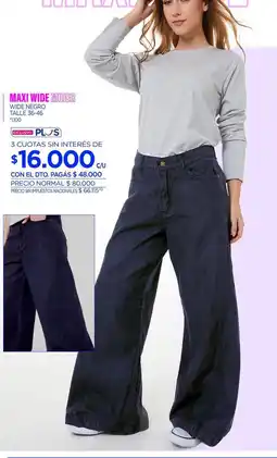La Anonima Negro - maxi wide oferta