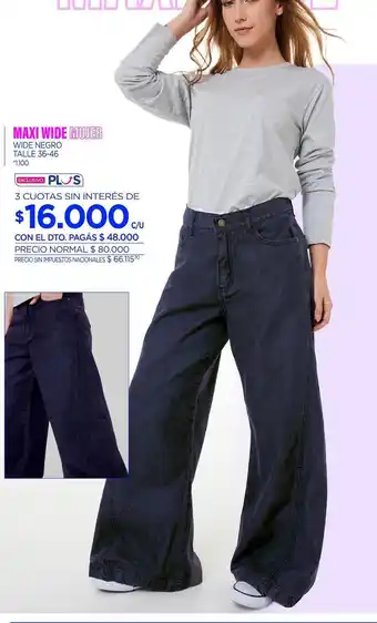 Negro - maxi wide