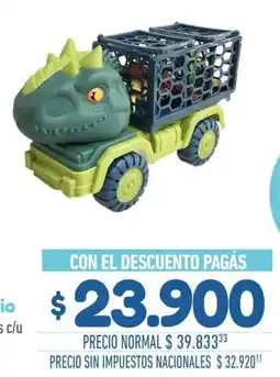 La Anonima Camión dinosaurio oferta