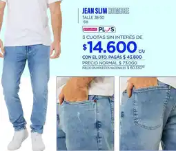 La Anonima Jean slim hombre talla 38-50 618 oferta