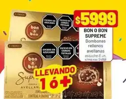 Almacor Arcor - bon o bon supreme bombon rellenos avellanas oferta