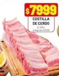 Almacor Costilla de cerdo oferta
