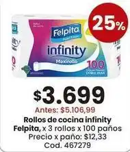 Coto Felpita - rollos de cocina infinity oferta