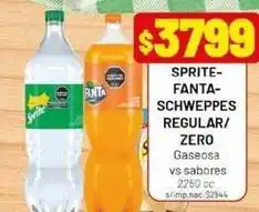 Almacor Sprite - sprite-fanta-schweppes regular/ zero gaseosa vs sabores oferta