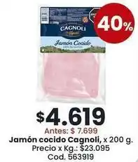 Coto Cagnoli - jamón cocido oferta