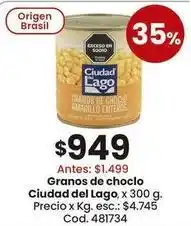 Coto Ciudad del lago - granos de choclo amarillo enteros oferta