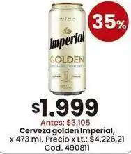 Coto Imperial - cerveza golden oferta