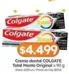 Cordiez Colgate - crema dental total original oferta