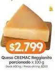Cordiez Cremac - queso reggianito porcionado oferta