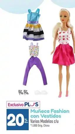 La Anonima Muñeca Fashion con Vestidos oferta
