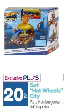La Anonima Hot wheels city pista hamburguesa oferta