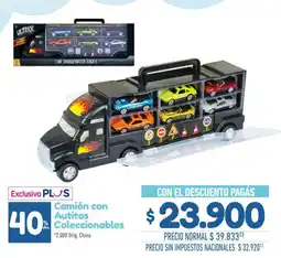 La Anonima Ultrax camión con autitos coleccionables oferta