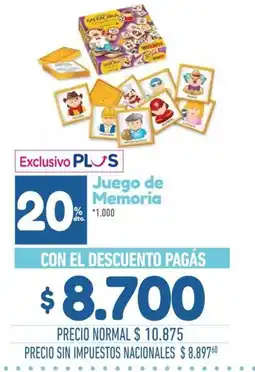 La Anonima Juego de Memoria oferta
