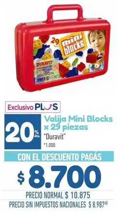 La Anonima Duravit valija mini blocks oferta