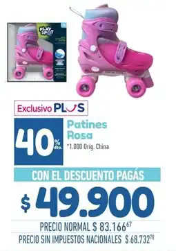 La Anonima Play spot patines rosa oferta