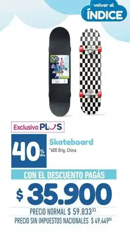 La Anonima Play spot skateboard oferta