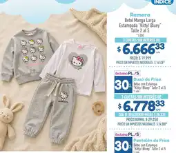La Anonima Kitty/ bluey remera bebé manga larga estampada oferta